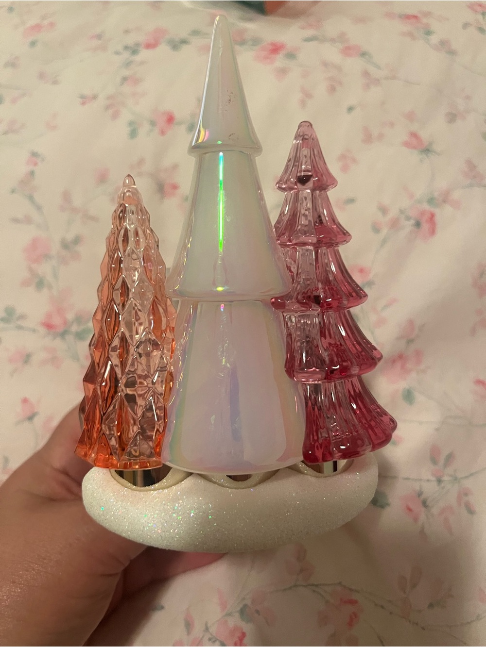 Bath and Body Works -Holiday Tree light up Plug in- White, Pink, Orange